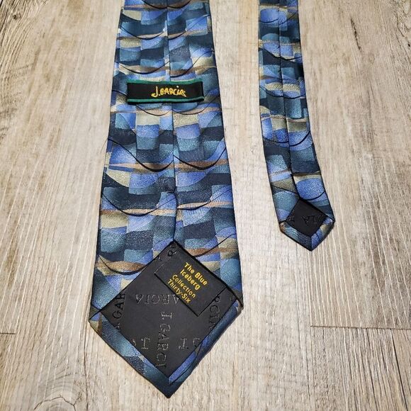 Jerry GARCIA Multi-Color THE BLUE ICEBERG Collection 36 Tie 59" x 4" EUC - Picture 3 of 5